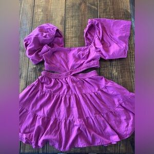 FREE PEOPLE Cross of Sunlight Mini Dress